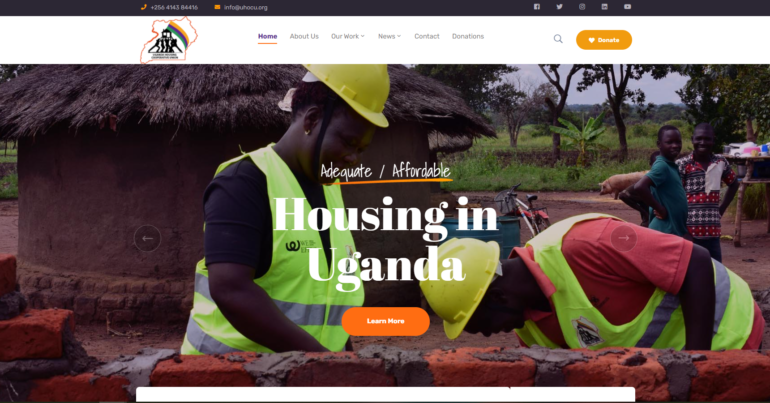 UHOCU – Uganda Housing Co-operative Union Website Revamp